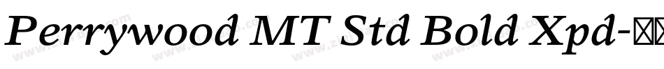Perrywood MT Std Bold Xpd字体转换